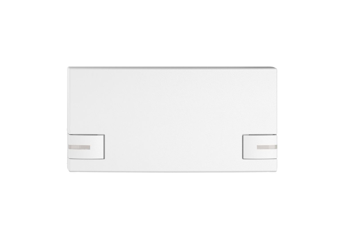 Poussoir 1/2 EDIZIO.liv SNAPFIX® p.KNX&UNI a.LED comm.à 2 touches bc