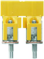 Connexion transversale Weidmüller WQV 35/2 vissé 2L pas 16mm isolé 138A jaune