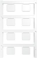 Marqueur d'appareil Weidmüller MultiCard CC auto-adhésive 15×17mm PA66 blanc