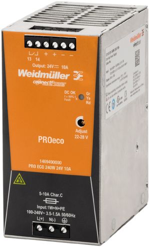 Schaltnetzgerät Weidmüller Connect Power PRO ECO 240W 24V 10A