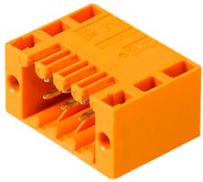 Stiftleiste Weidmüller S2L Flansch THT 3.5mm 10L 90° 3.5mm verzinnt orange