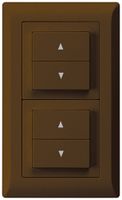 Combinaison ENC kallysto.line grd.I-I verticale 2×interr.stores brun