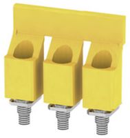 Connexion transversale Weidmüller WQV 16/3 vissé 3L pas 11.9mm isolé 76A jaune