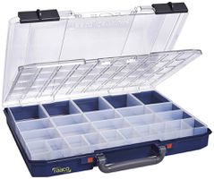 Sortimentskoffer CIMCO CarryLite 55 Raster 5×10 DLU 25×Einsätze 330×413×58mm