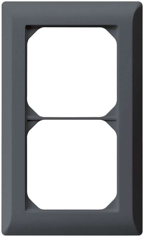 Cadre de recouvrement ENC kallysto.line 2×1 anthracite 92×152mm