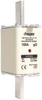 NH-Sicherung Hager DIN1 690VAC 160A gG/gL Doppelkennmelder rostfrei