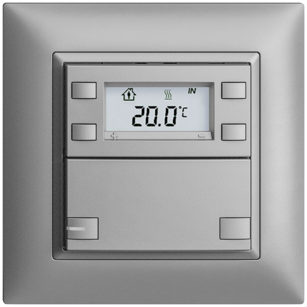 Poussoir RTH ENC KNX 1× EDIZIOdue FMI silver, avec LED RGB