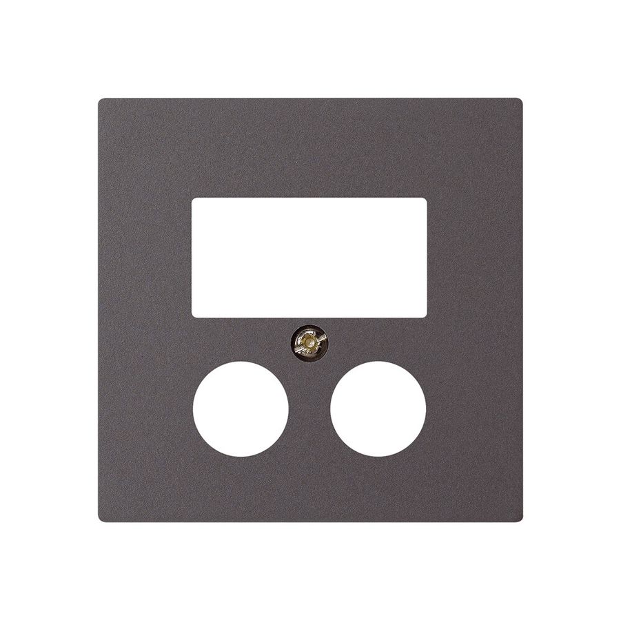 Placca frontale 2×coas+2×RJ45 kallysto HomeWay antracite