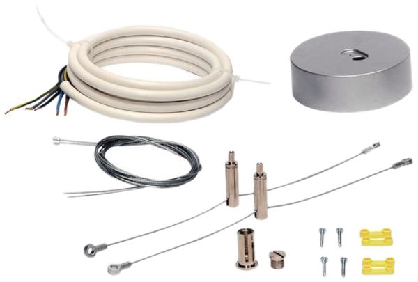 Sospensione ZCS260 SME-3-SI per TCS260, con alimentazione a 3-poli, argento