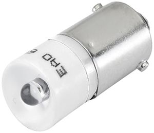 LED single EAO T3 1/4 BA9s 24VAC/DC, 15mA, weiss