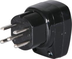 Stecker Warob T15 Einführung vertikal schwarz