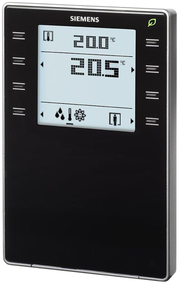 Apparecchio di comando KNX AP Siemens QMX3.P74-1BSC, nero