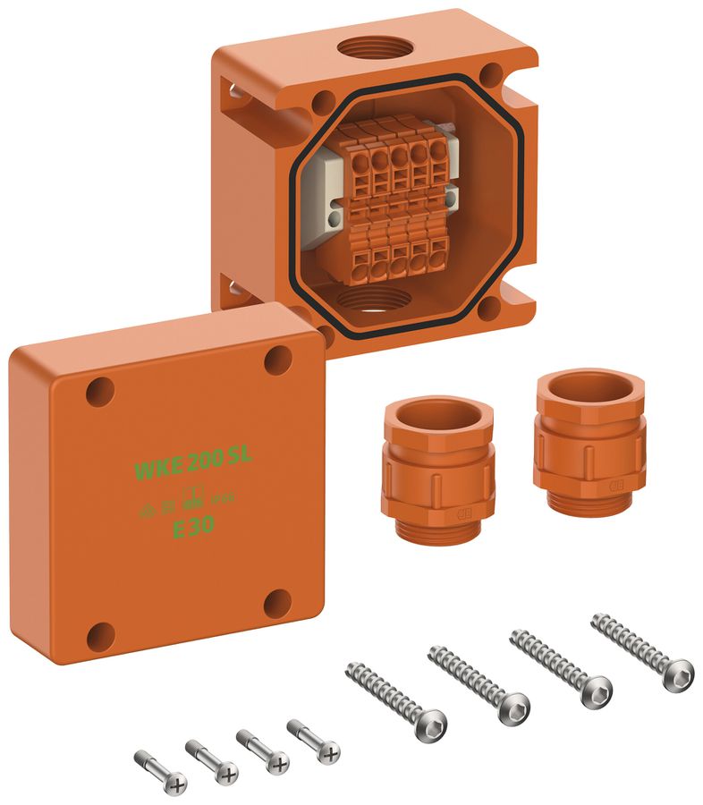 Boîte de dérivation AP Spelsberg WKE 202 SL 115×115mm×93mm IP66 orange