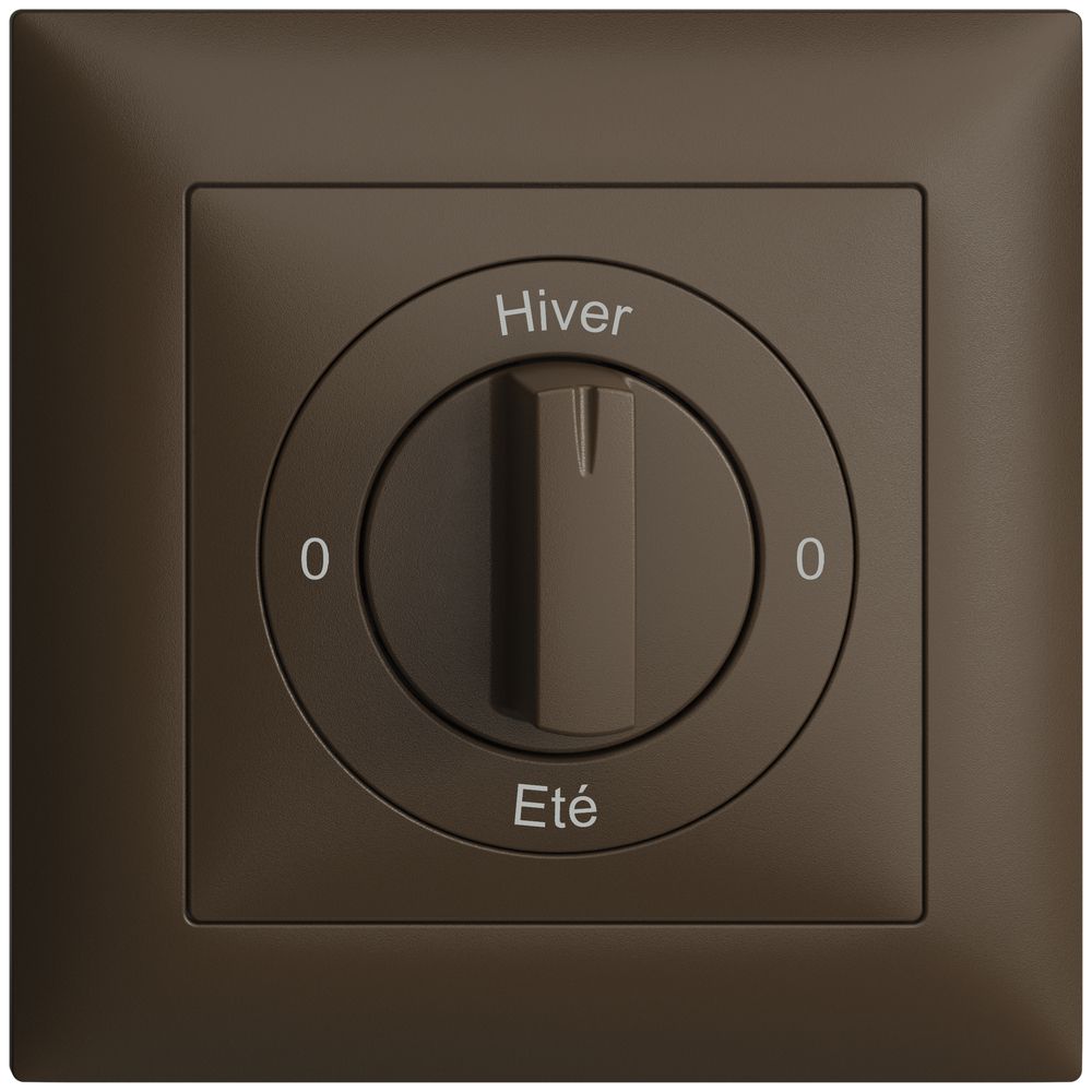 Kit front. 0-Hiver-0-Eté EDIZIOdue coffee 88×88mm pour interr.rot