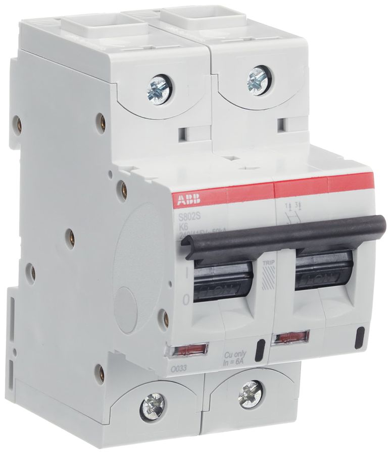 Leitungsschutzschalter ABB S802S-K6 2P 400V K-6A 50kA 3TE
