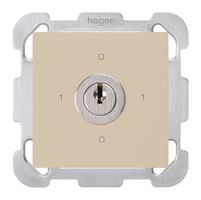 UP-Drehschalter kallysto 0/2L beige mit Schloss Kaba 8