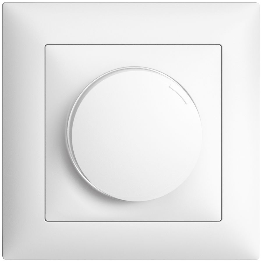 UP-LED-Universal-Drehdimmer EDIZIOdue FMI, 4…200W/400W/VA weiss, LEDweiss