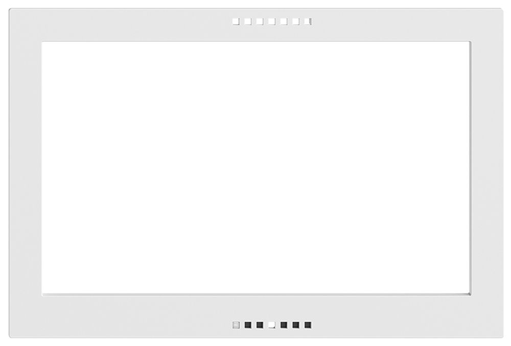 Piatta frontale EDIZIOdue per KNX-Panel 7" bianco