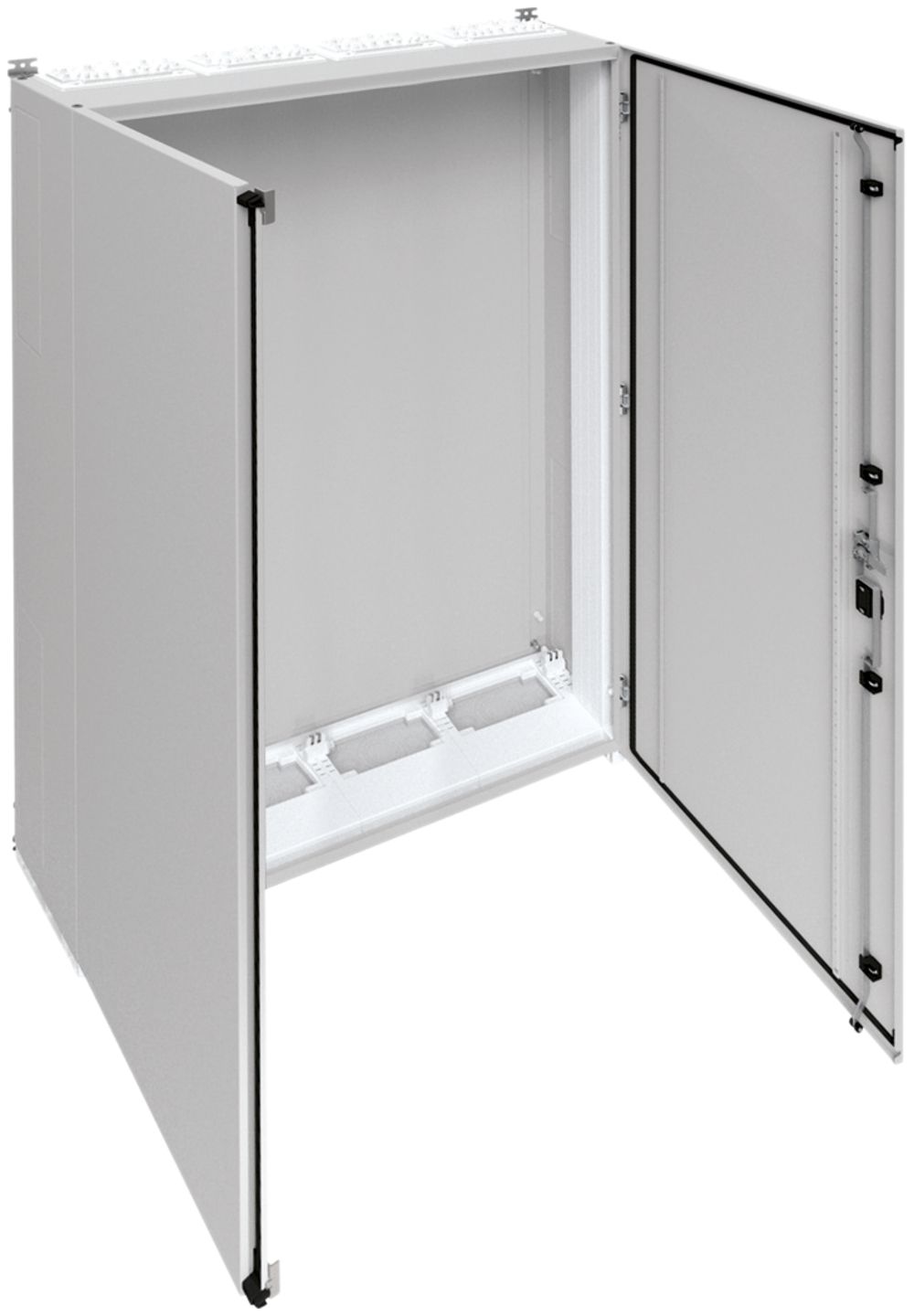 Armadio murale Hager univers con porta piena CP I IP55 1550×1050×275mm RAL 7035