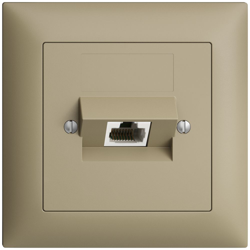 UP-Dose 1×RJ45/u 4P ITplus EDIZIOdue sand