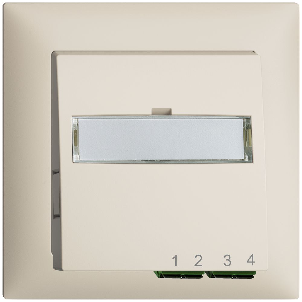 UP-Anschlussdose FTTH EDIZIOdue FH 2×LC APC Duplex FMI crema