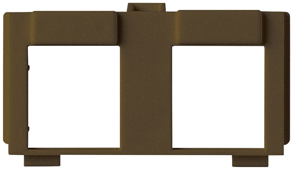 Modulo kallysto 2×RJ45 Keystone marrone