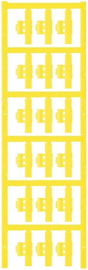 Marcatore di conduttore Weidmüller MultiCard SFC p.Ø3…5mm 30×5.8mm PA66 giallo