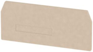 Abschluss-/Zwischenplatte Weidmüller ZAP/TW 10/16 99×50mm beige
