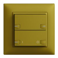 Set frontale INC EDIZIOdue zepAIR ON/OFF 1C senza desig.c.LED olive