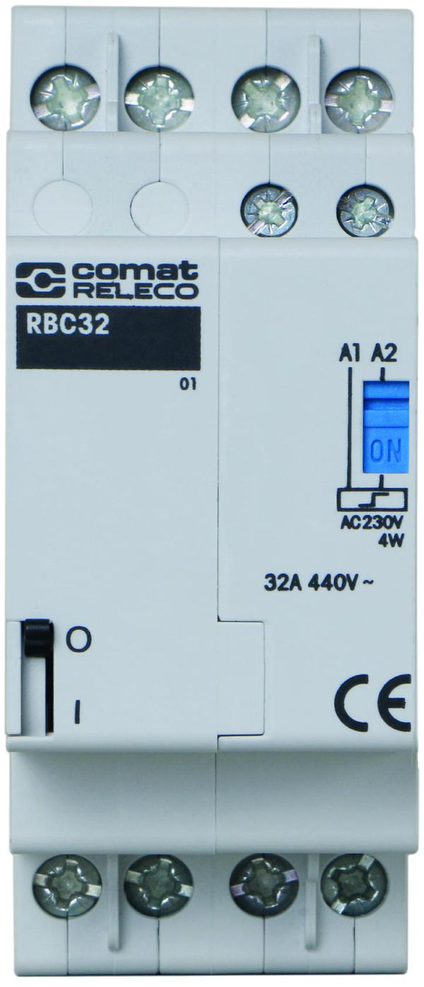 Télérupteur AMD ComatReleco RBC, 230VAC, 4F 32A