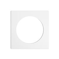 Frontplatte EDIZIOdue weiss, mit Bohrung 43mm