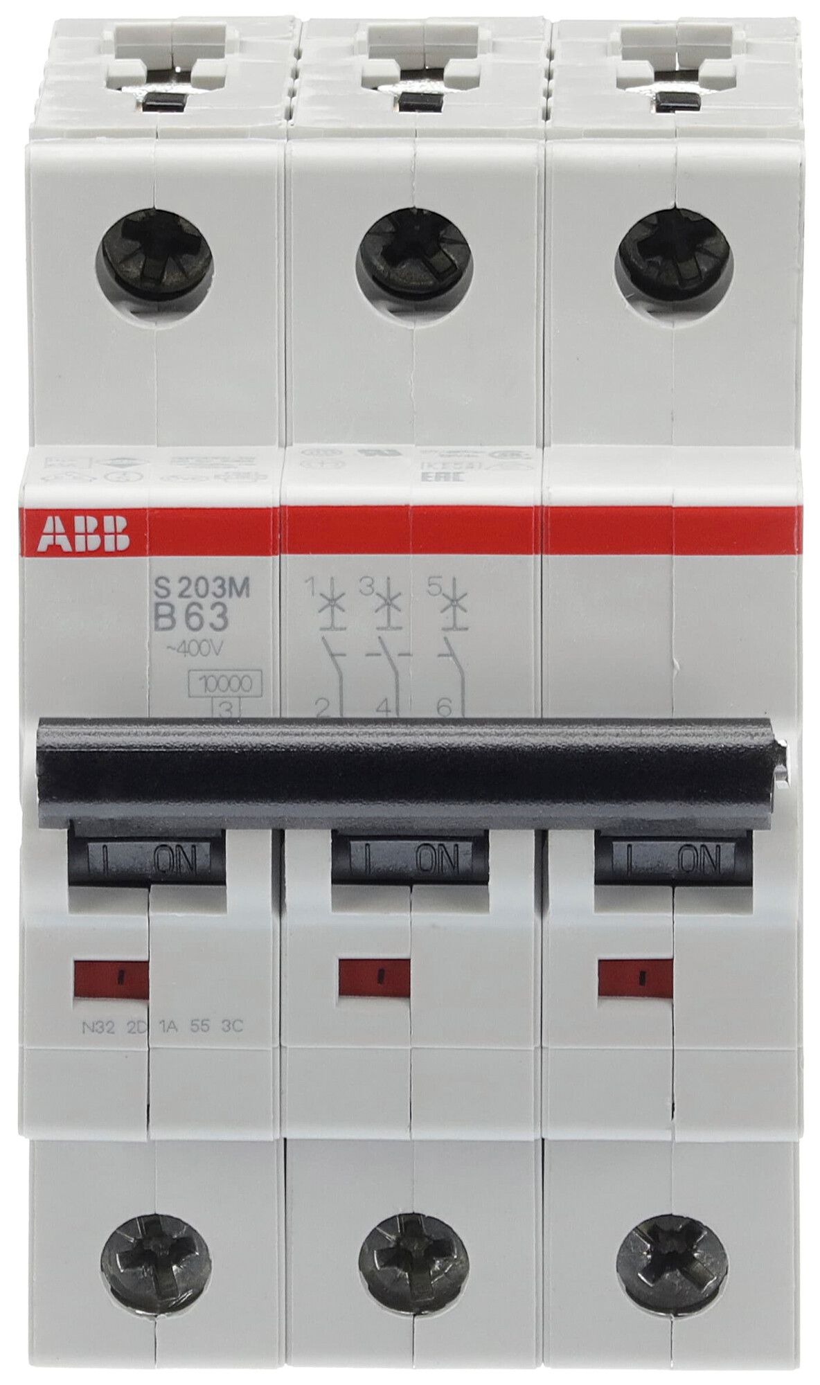 Leitungsschutzschalter ABB S203M-B63 63A B 10kA