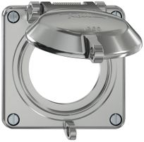 Oberteil ELEMENT SNAPFIX® mit Klappdeckel abschliessbar Ø53mm alu