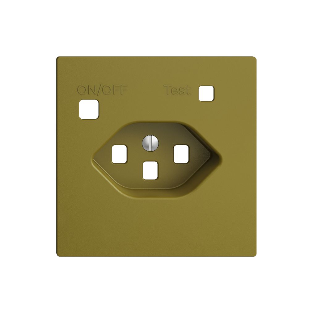 Frontset EDIZIOdue zu FI-Steckdose F, T23, olive