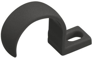 Bride HSB Weibel Kunststoff einlappig Schraubloch Ø20mm schwarz