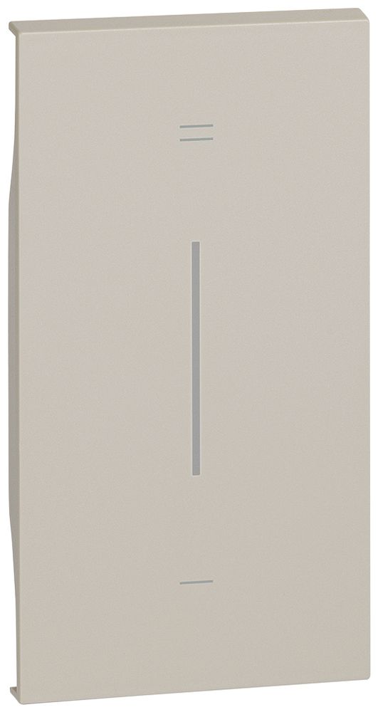 Cache de touche Living Now 2 mod.p.touche MyHOME illuminable a.symbole +/- sand