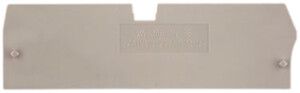 Paroi de fermeture/intermédiaire Weidmüller ZAP/TW ZT2.5/4AN/2 92.95×27mm beige