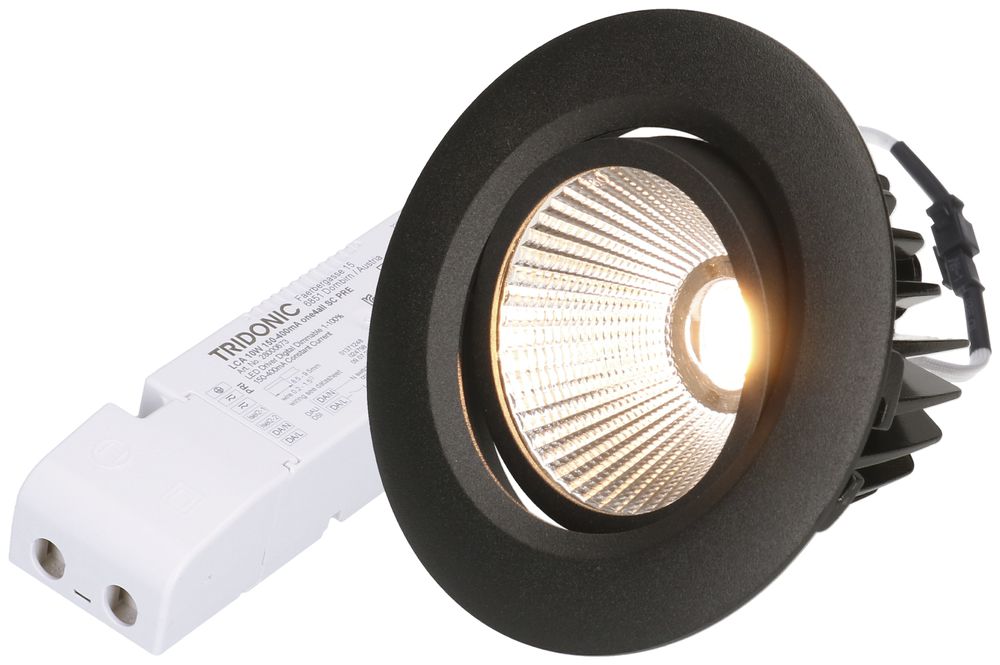 EB-LED-Spot AXO DALI 10.5W 230V 920lm 930 Loch-Ø80mm schwarz matt 38°