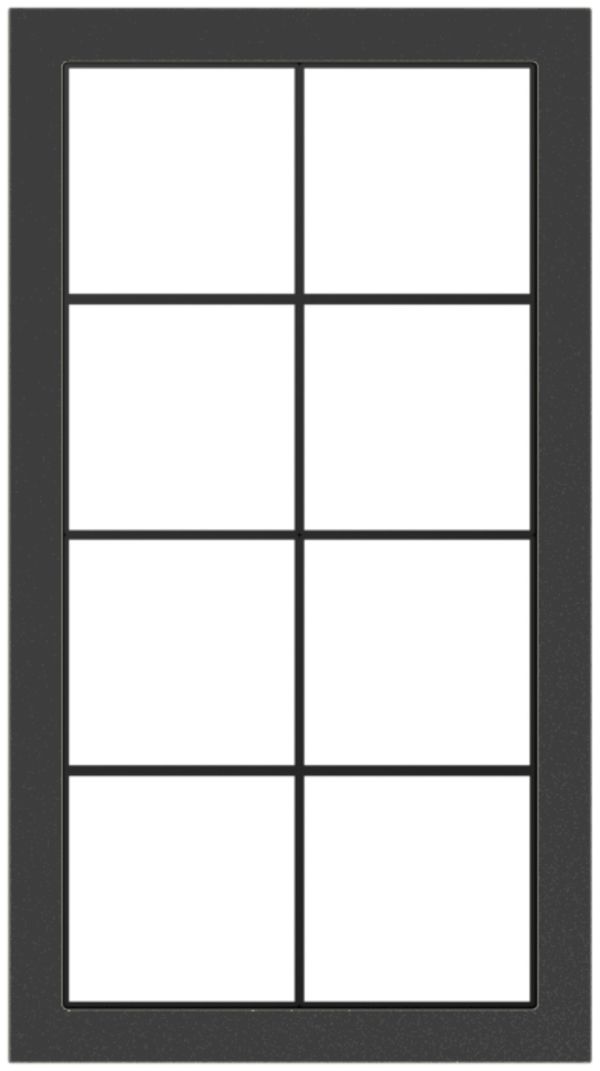 Abdeckrahmen SIDUS 4×2 schwarz