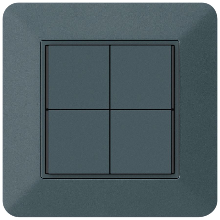 UP-Taster KNX KTR 4×Tasten 4×Betätigungspunkte LED anthrazit