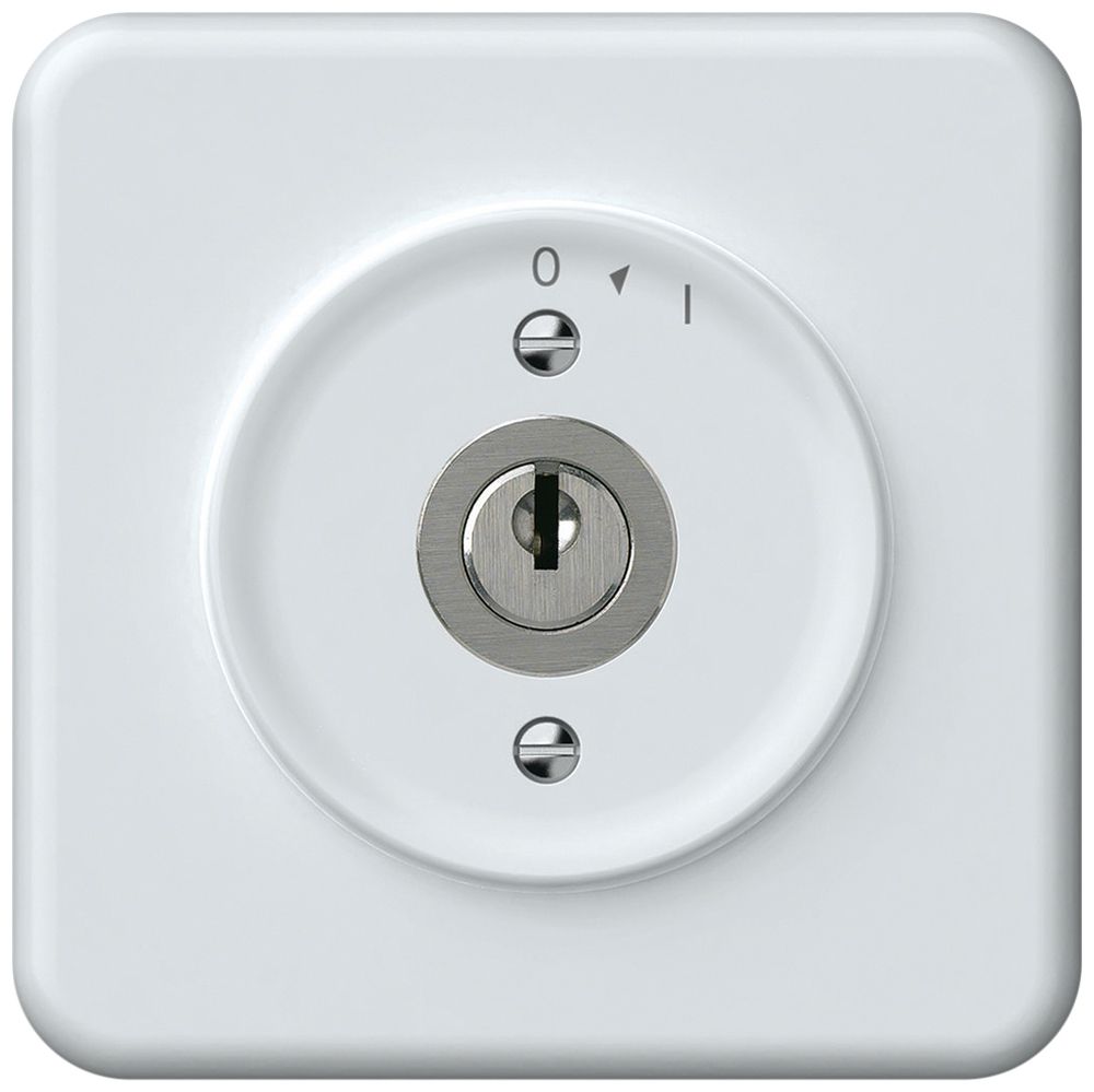 Poussoir pivotant ENC origin avec cylindre 1P 0<1 10A 230V 92×92mm blanc