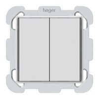 UP-Taster KNX KAL 2×Tasten 4×Betätigungspunkte LED weiss