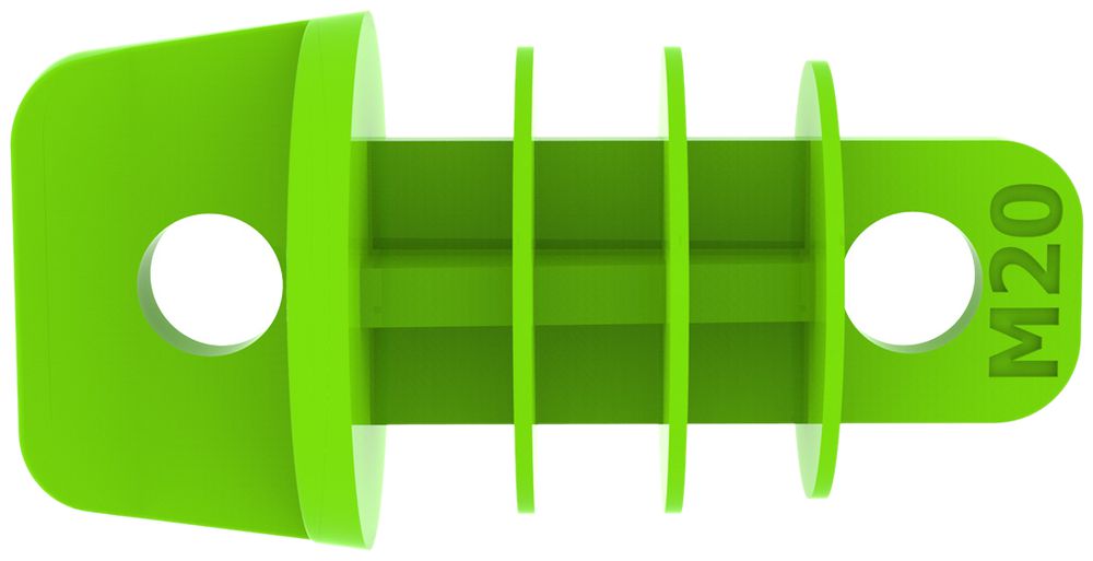 Dichtungszapfen Spotbox M20 grün