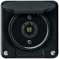Schlüsselschwenktaster robusto 2P 2NO 20A 250V 86×86mm schwarz