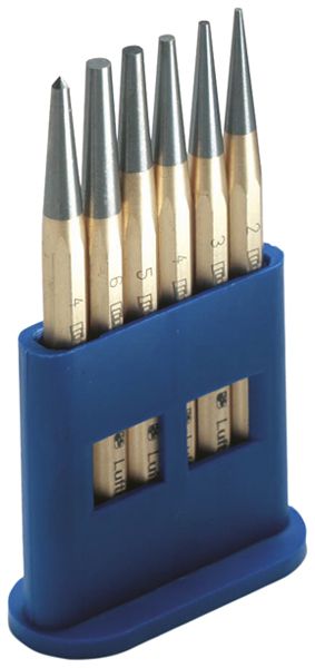 Jeu de chasse-goupilles CIMCO Ø1/2/3/4/5×120mm avec pointeaux 120×10mm