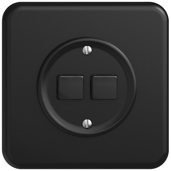 Interruttore a pulsante INC STANDARDdue Wiser c.staz.secondaria 2T 2A nero