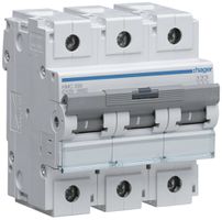 Leitungsschutzschalter Hager MCB 3P 400V Typ C 125A Icn 15kA 4.5TE