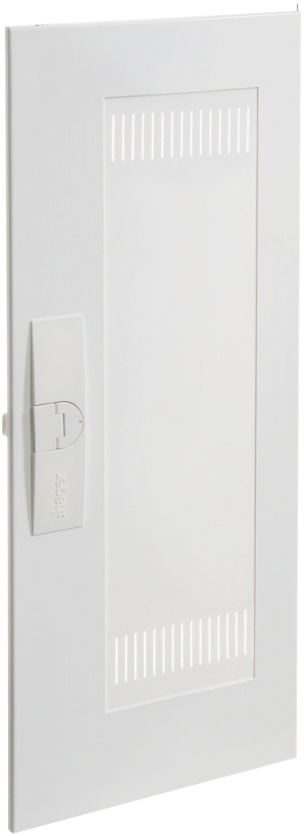 Tür rechts geschlitzt Hager univers 269×619×12mm IP30 weiss