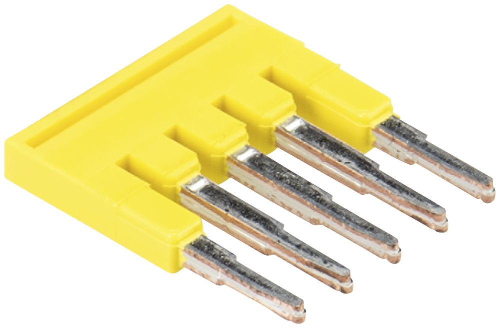 Barrette de jonction Wieland IVB WKF, 5L, 1.5mm², 4.2mm, jaune