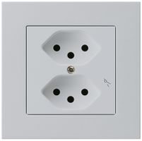 UP-Steckdose kallysto.pro 2×T13/1 hellgrau